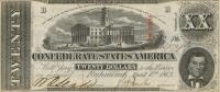 p61b from Confederate States of America: 20 Dollars from 1863